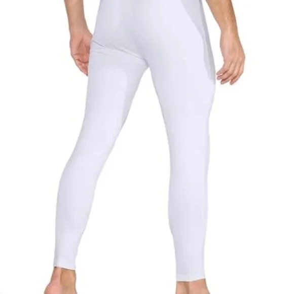 Men's Fleece Lined Thermal Base Layer Pants Stretchy Cold Weather Leggings